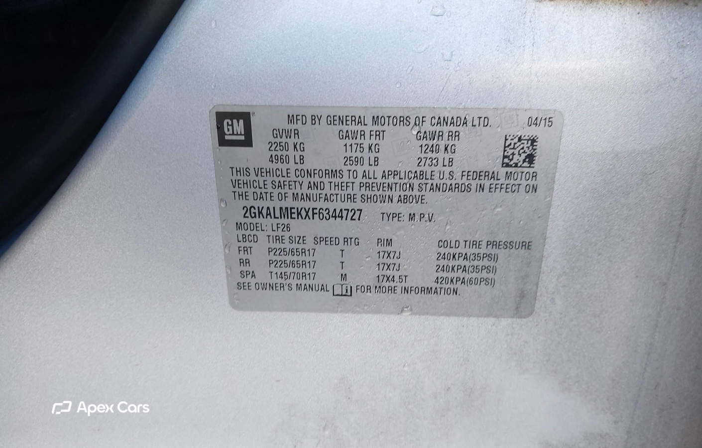 GMC Terrain 2015