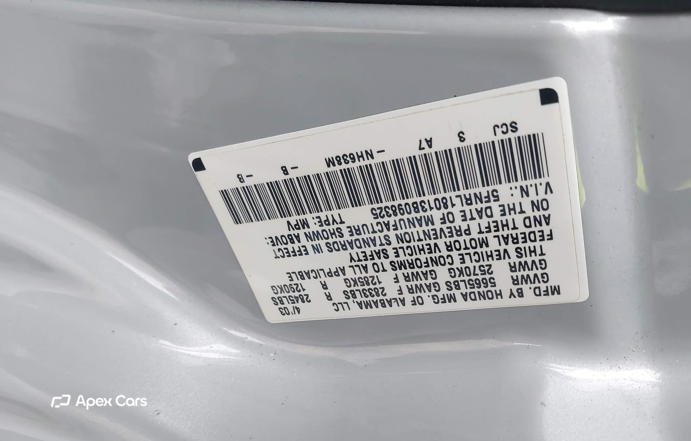 Honda Odyssey 2003