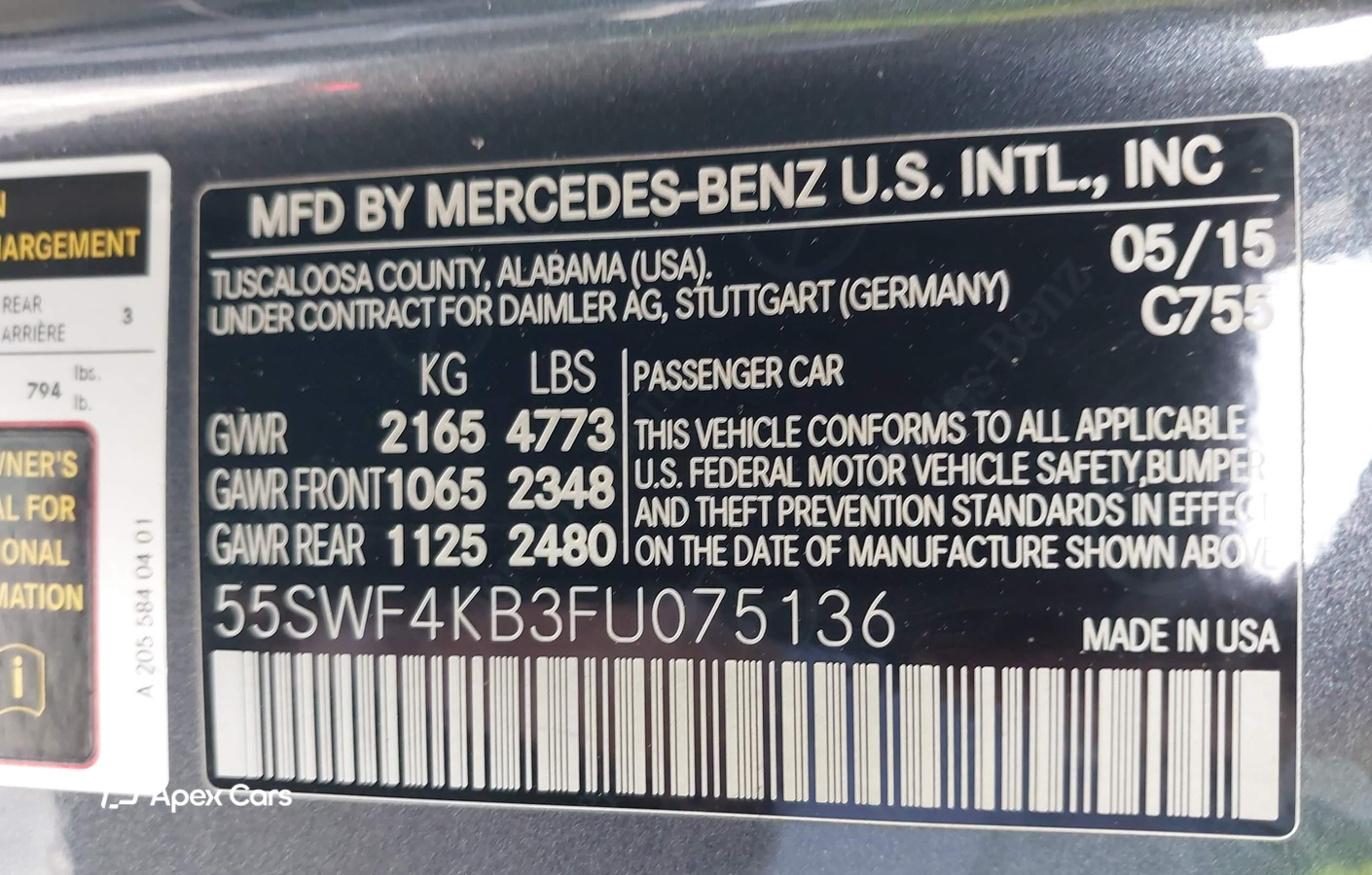 Mercedes-Benz C-klasse 2015