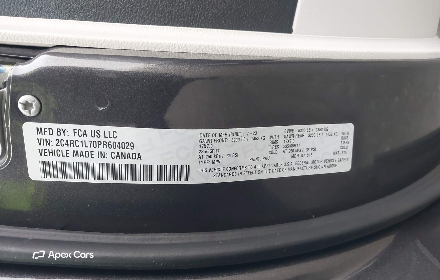 Chrysler Pacifica 2023