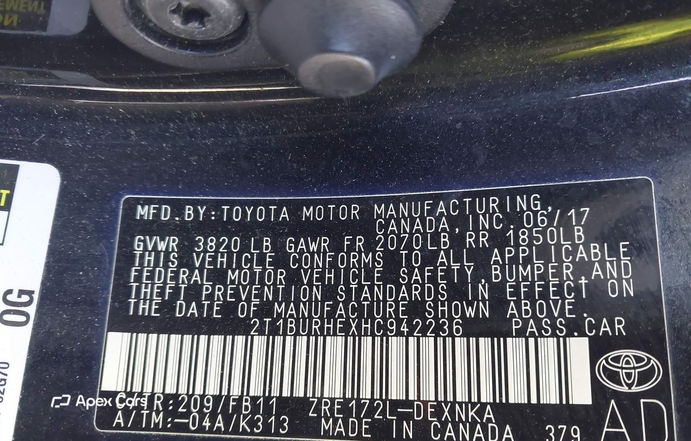 Toyota Corolla 2017