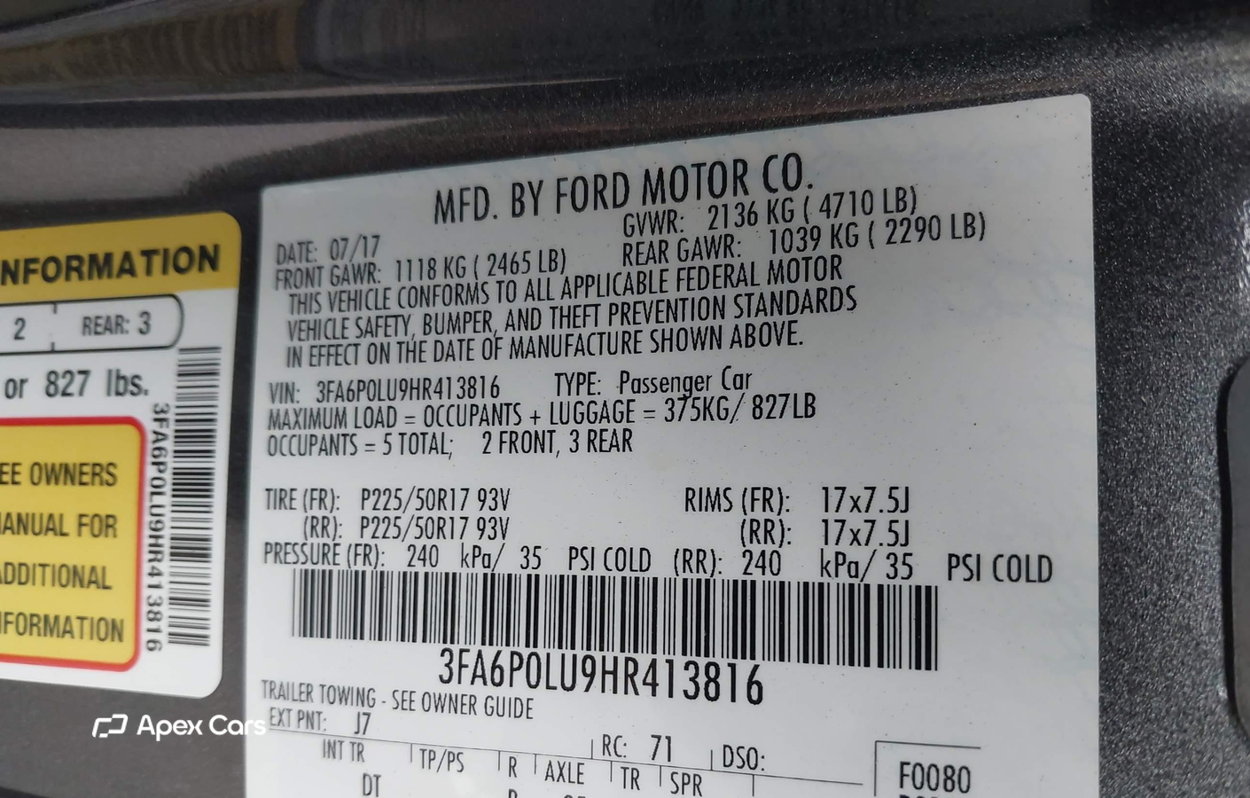Ford Fusion 2017