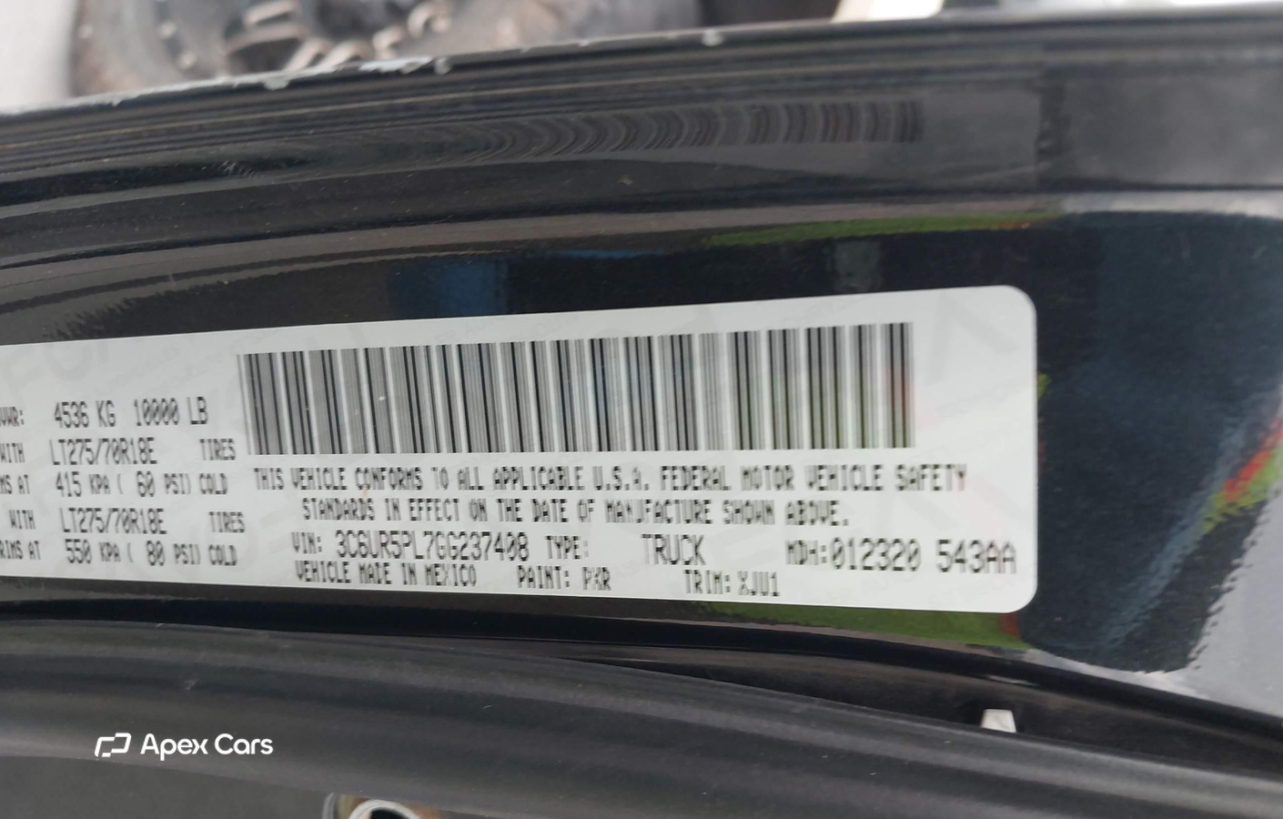 RAM 2500 2016