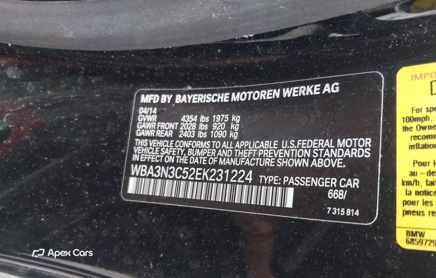 BMW Series 4 2014