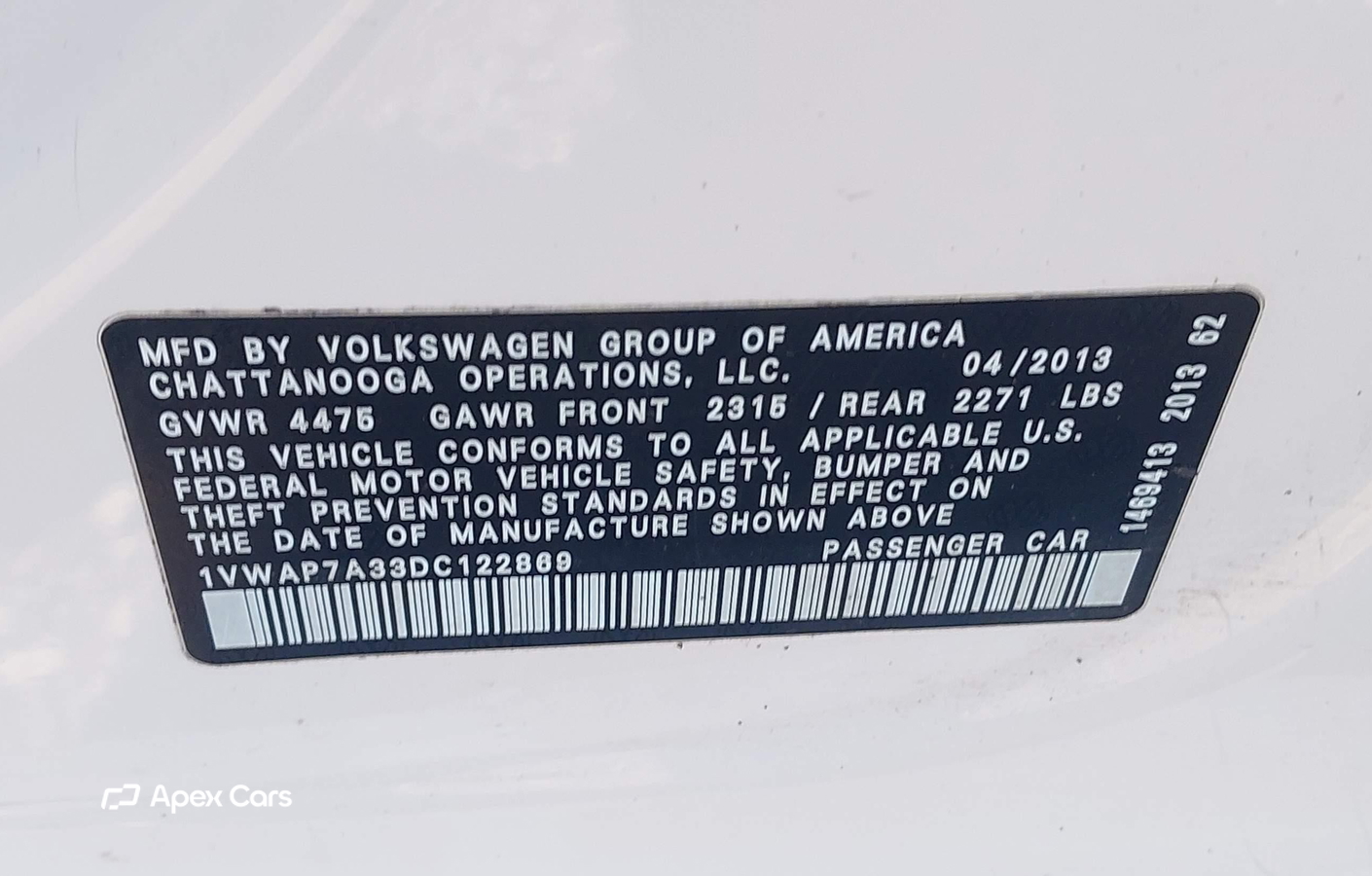 Volkswagen Passat 2013