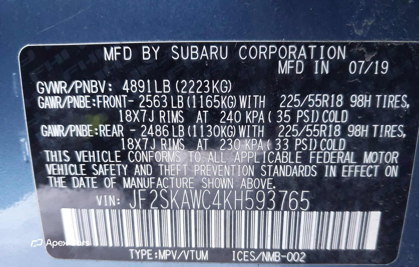 Subaru Forester 2019