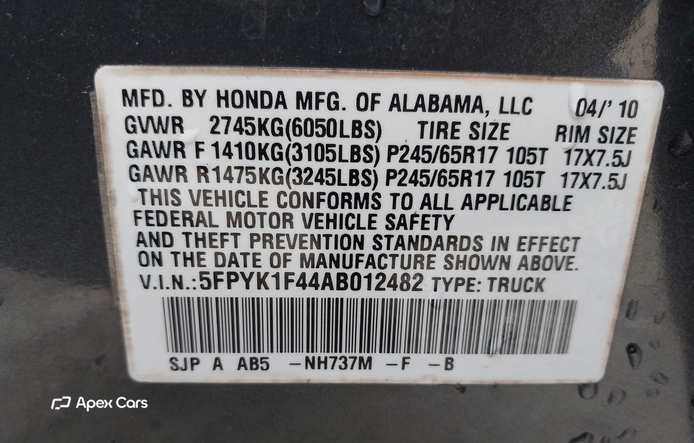 Honda Ridgeline 2010
