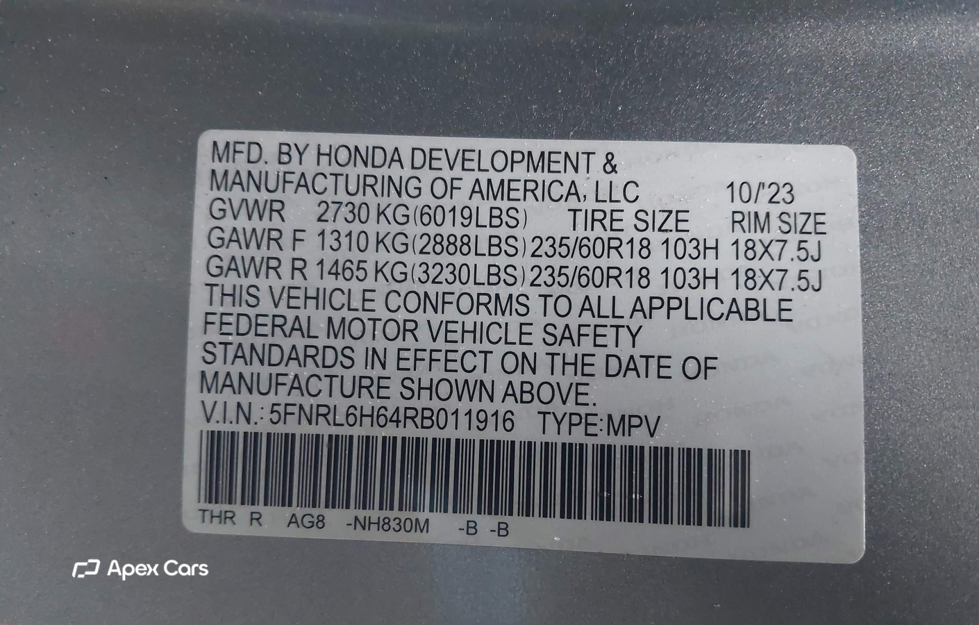 Honda Odyssey 2024