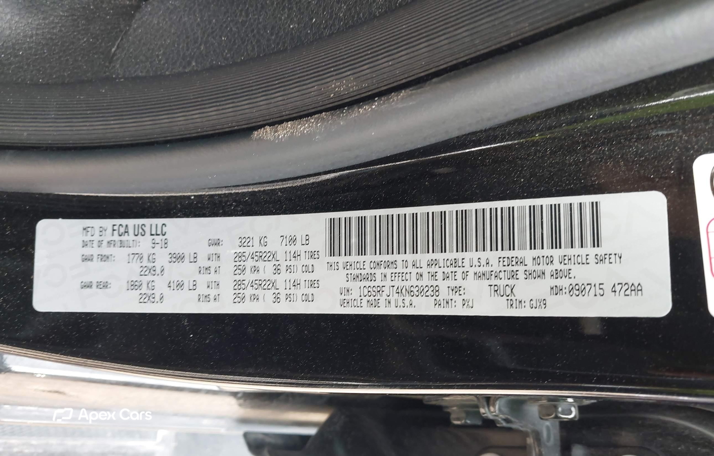 RAM 1500 2019