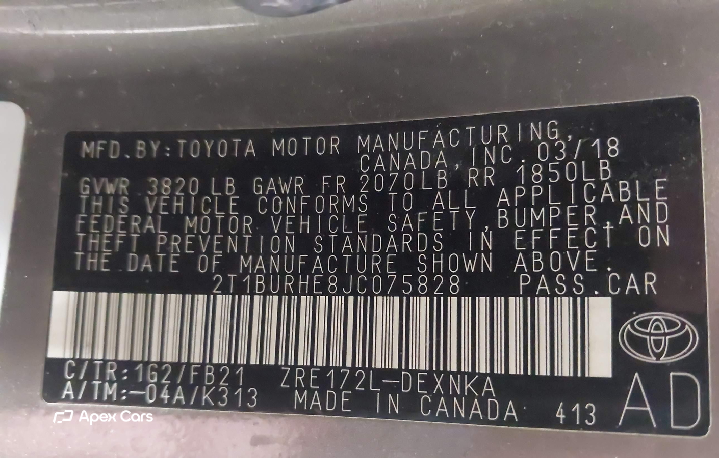 Toyota Corolla 2018