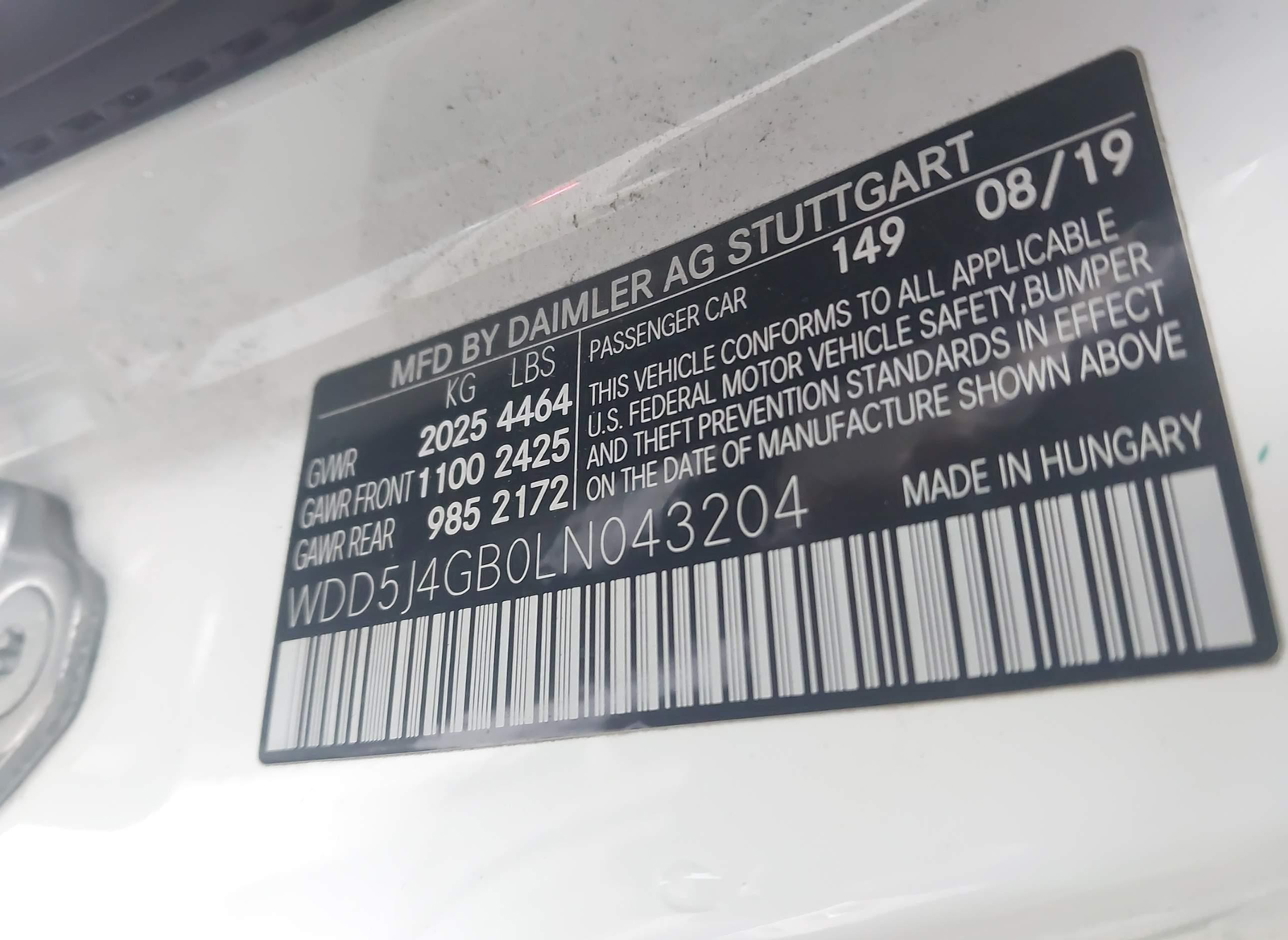 Mercedes-Benz CLA-klasse 2020