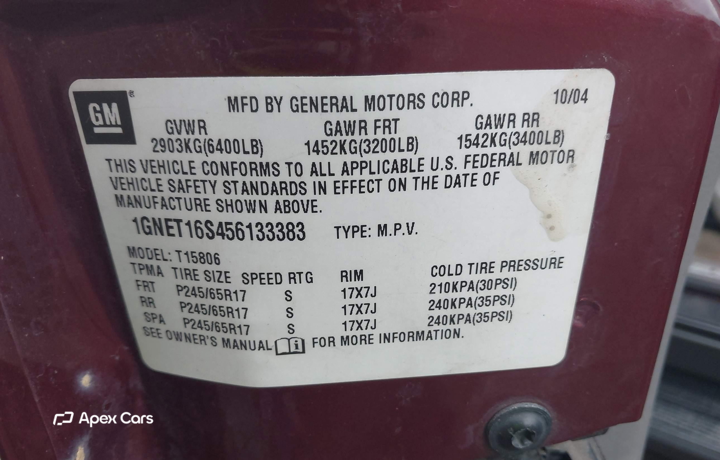 Chevrolet TrailBlazer 2005