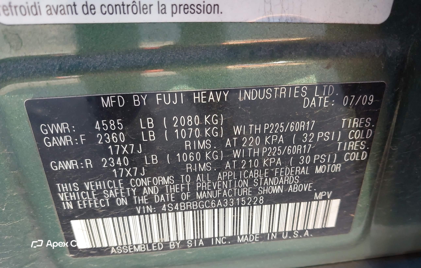 Subaru Outback 2010