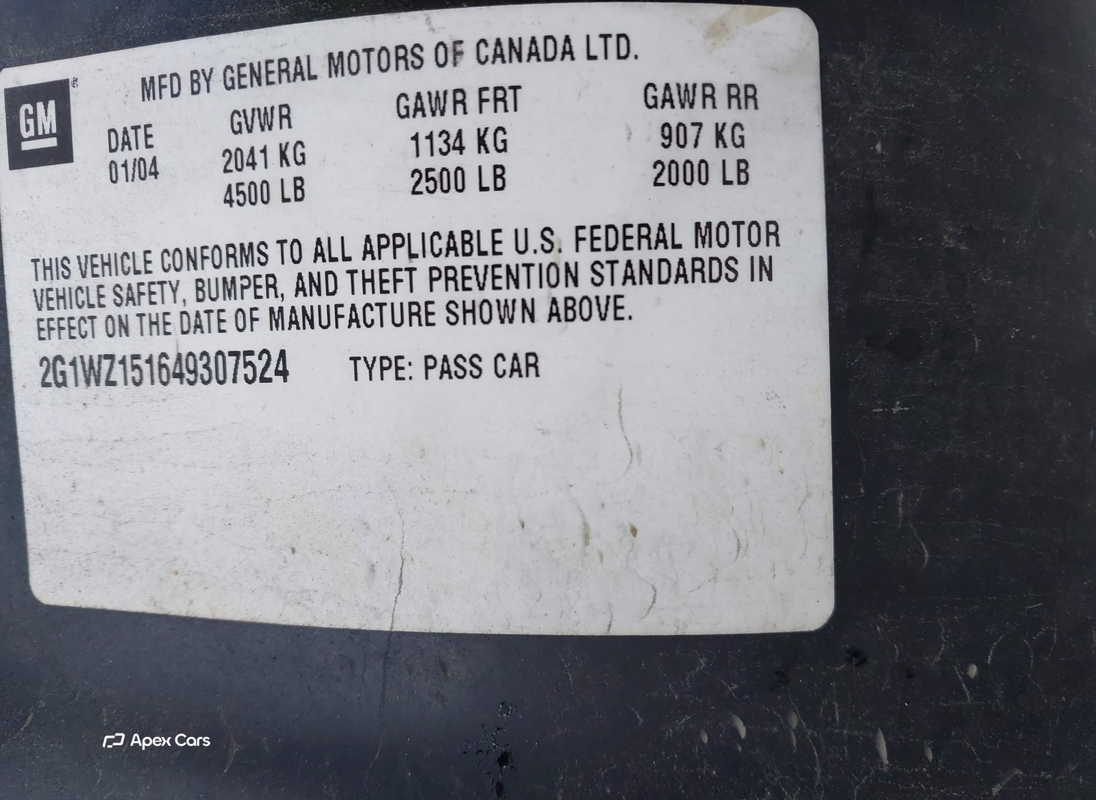 Chevrolet Monte Carlo 2004