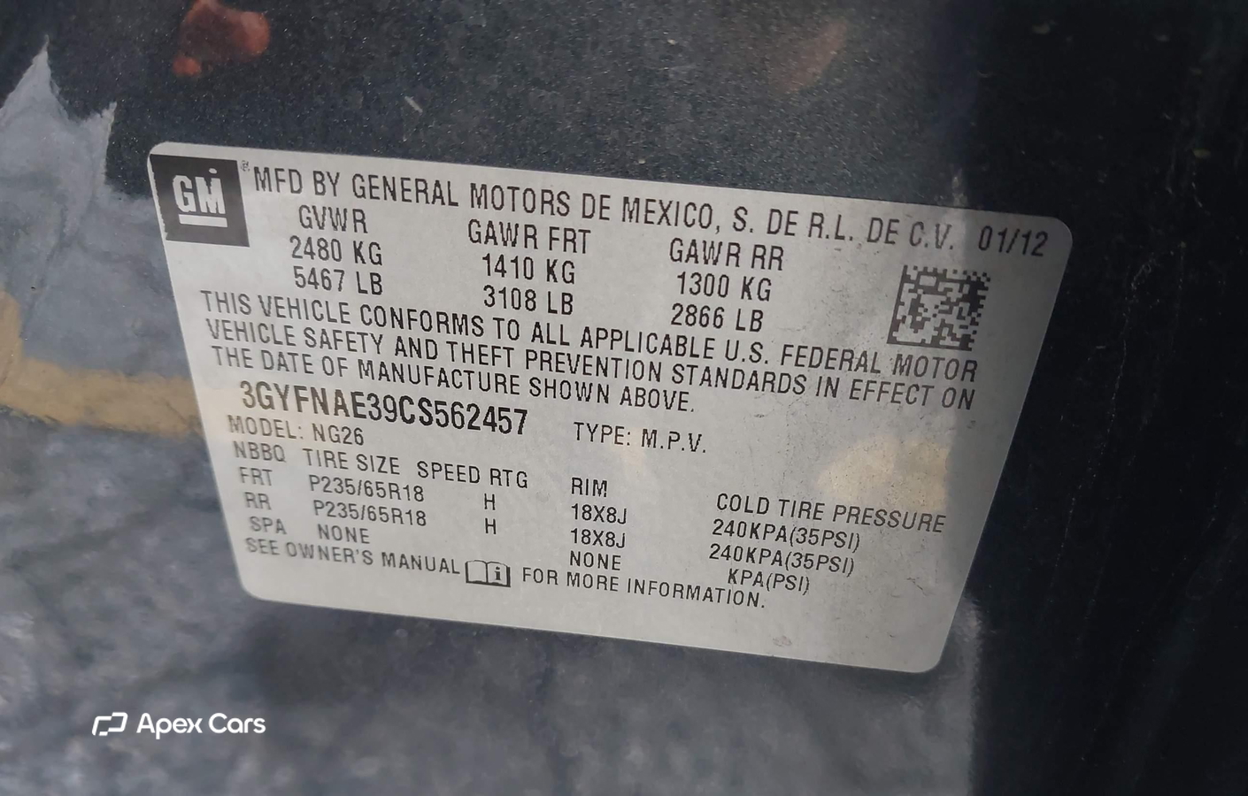 Cadillac SRX 2012