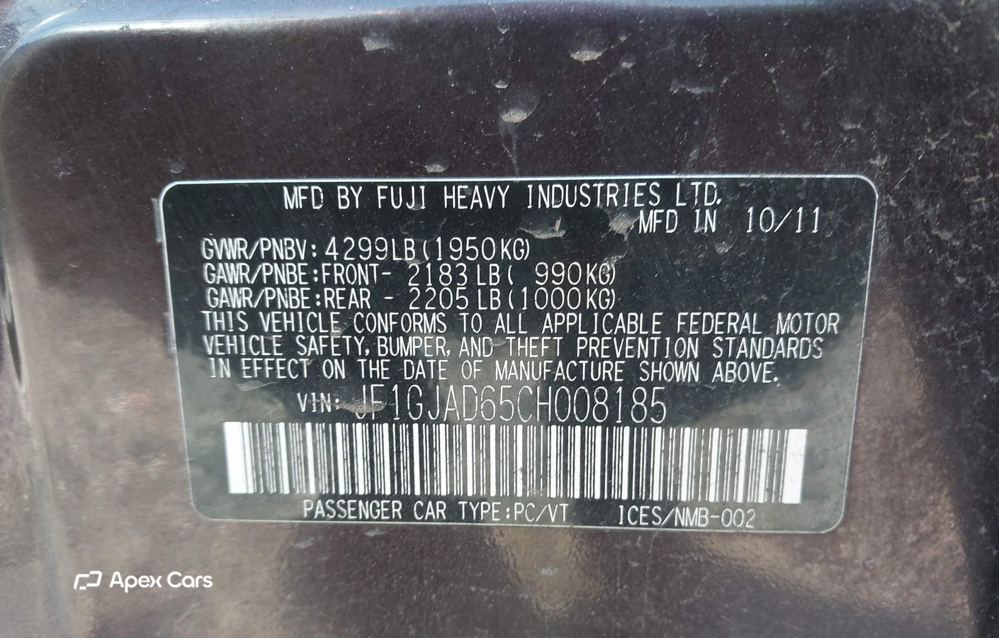 Subaru Impreza 2012