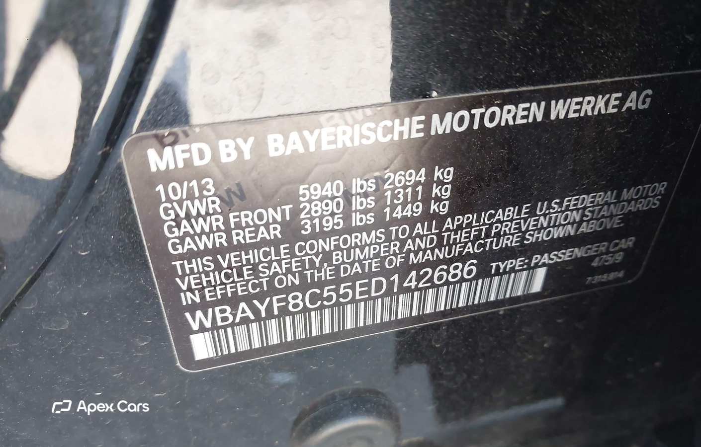 BMW Series 7 2014