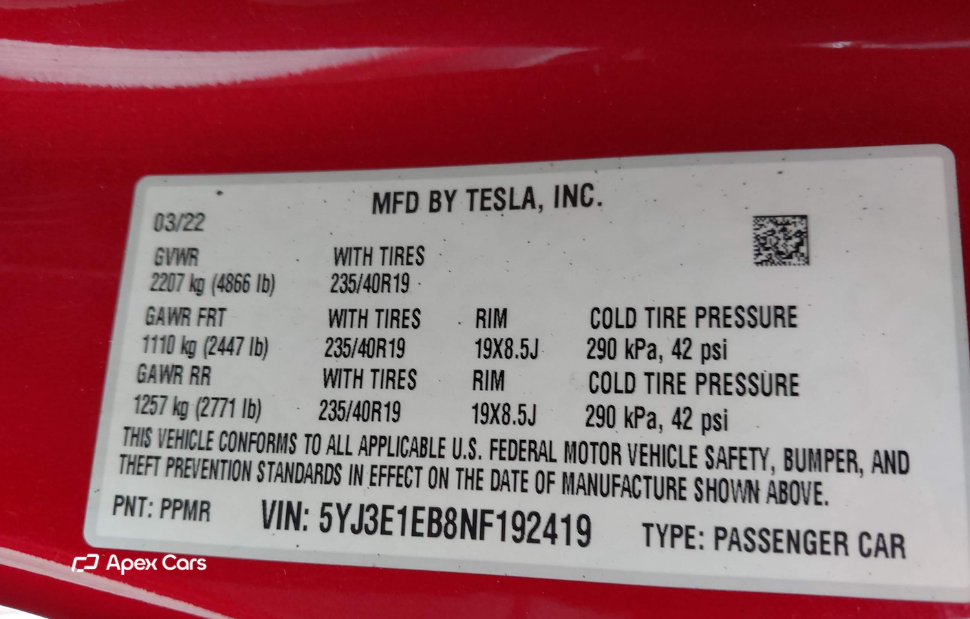 Tesla Model 3 2022