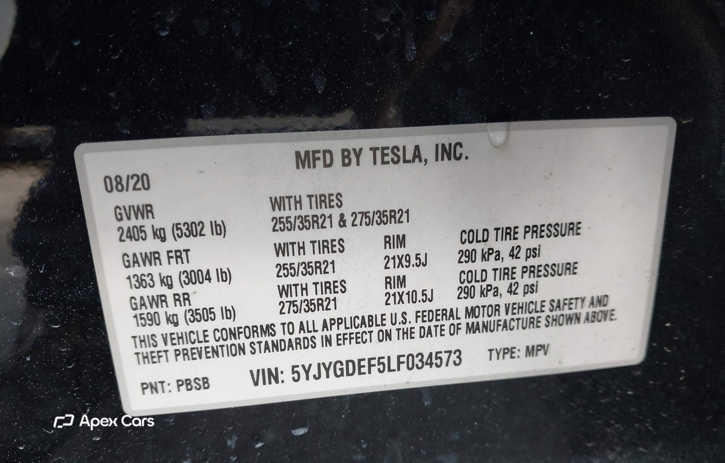 Tesla Model Y 2020