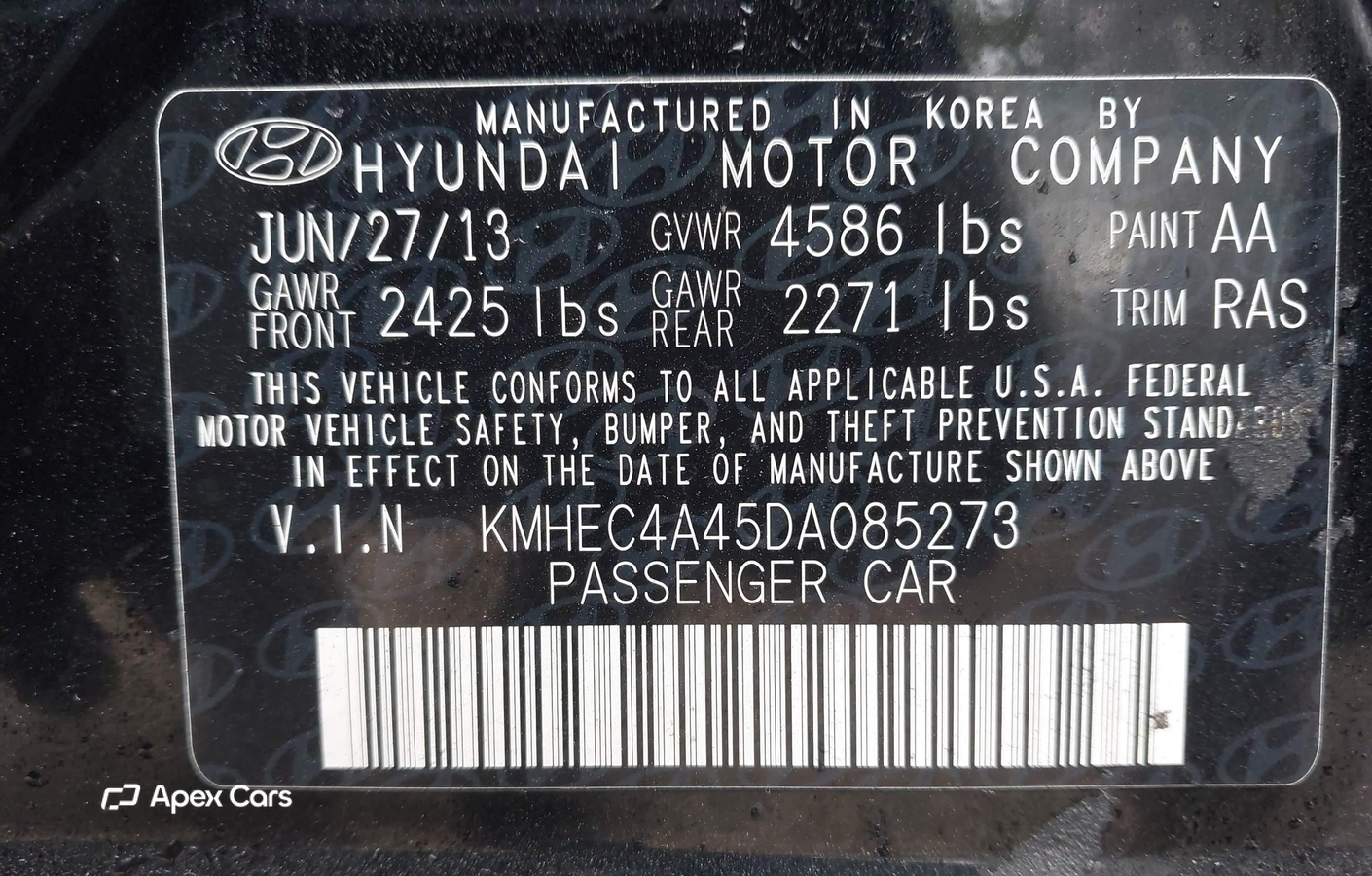 Hyundai Sonata 2013