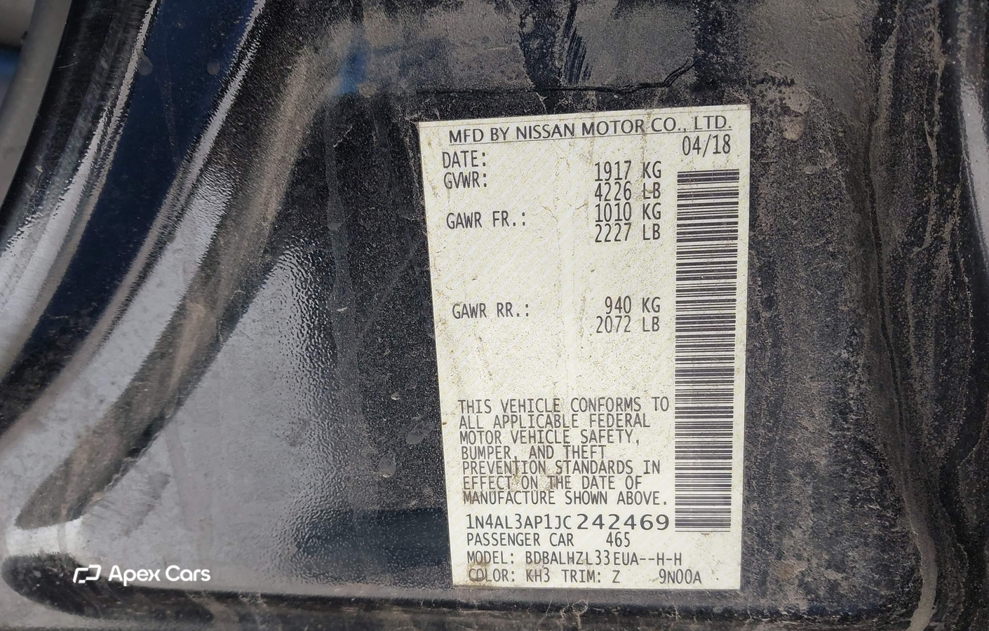 Nissan Altima 2018