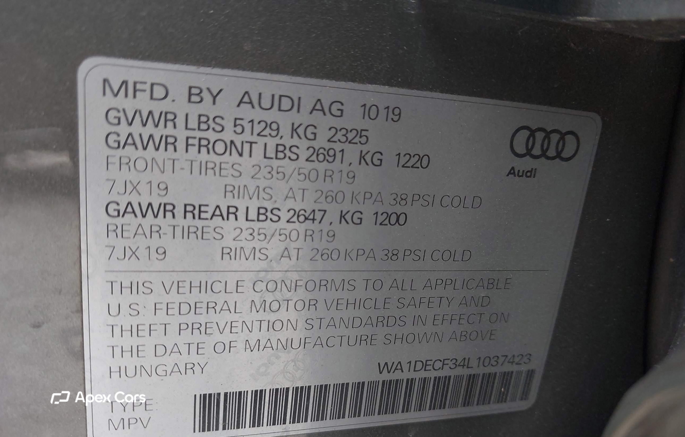 Audi Q3 2020