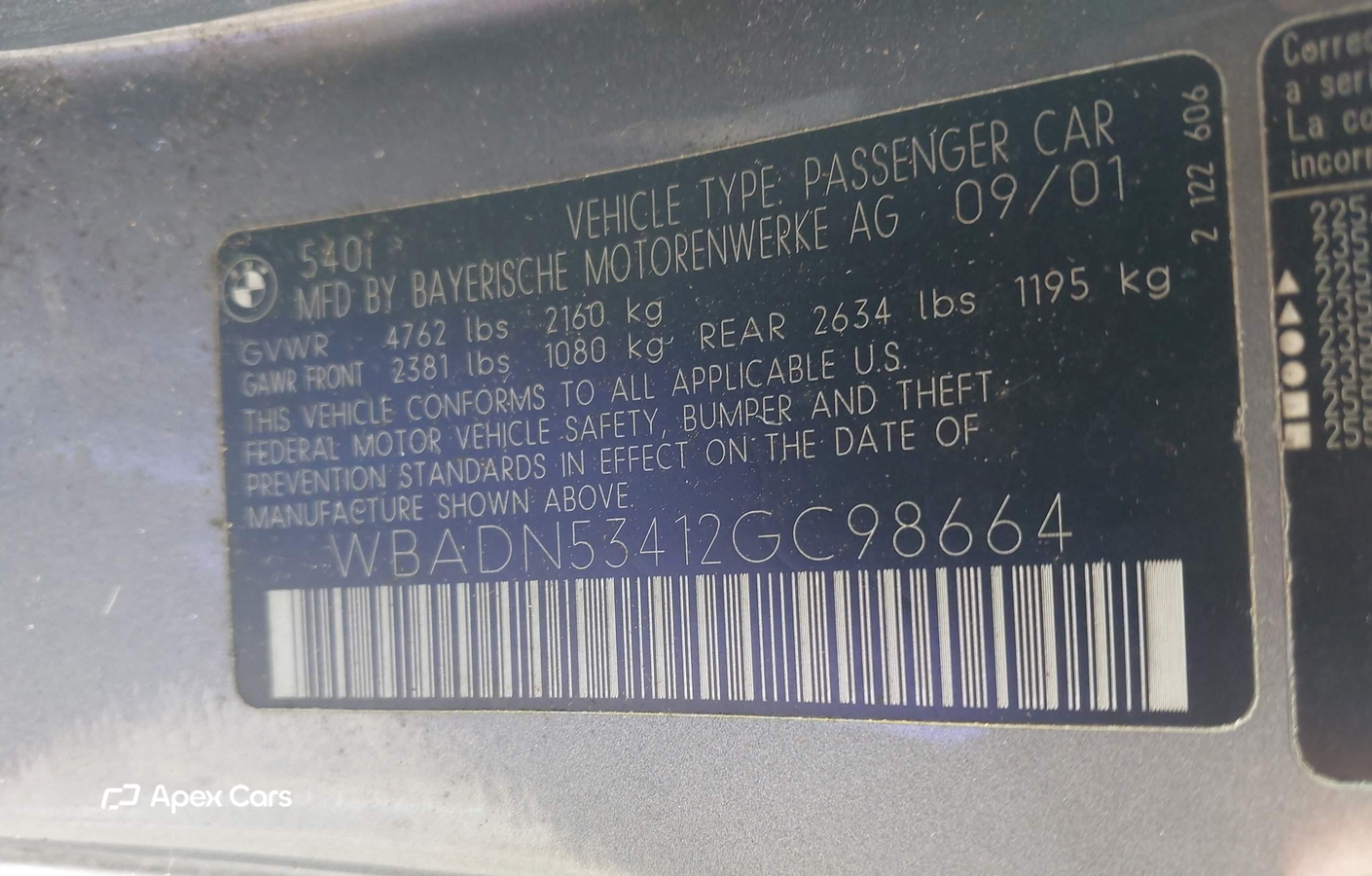 BMW Series 5 2002