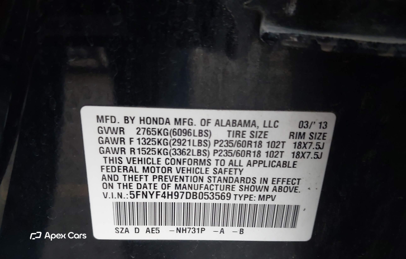 Honda Pilot 2013