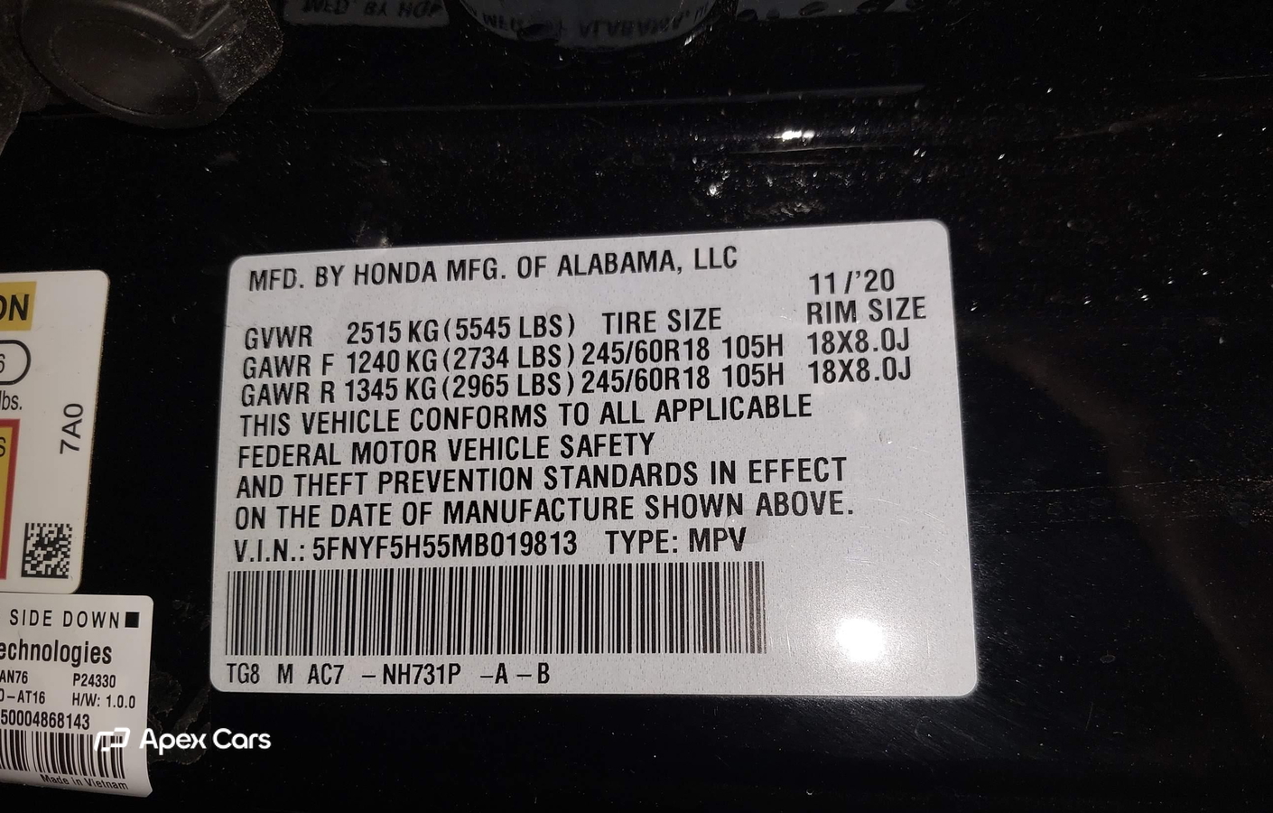Honda Pilot 2021