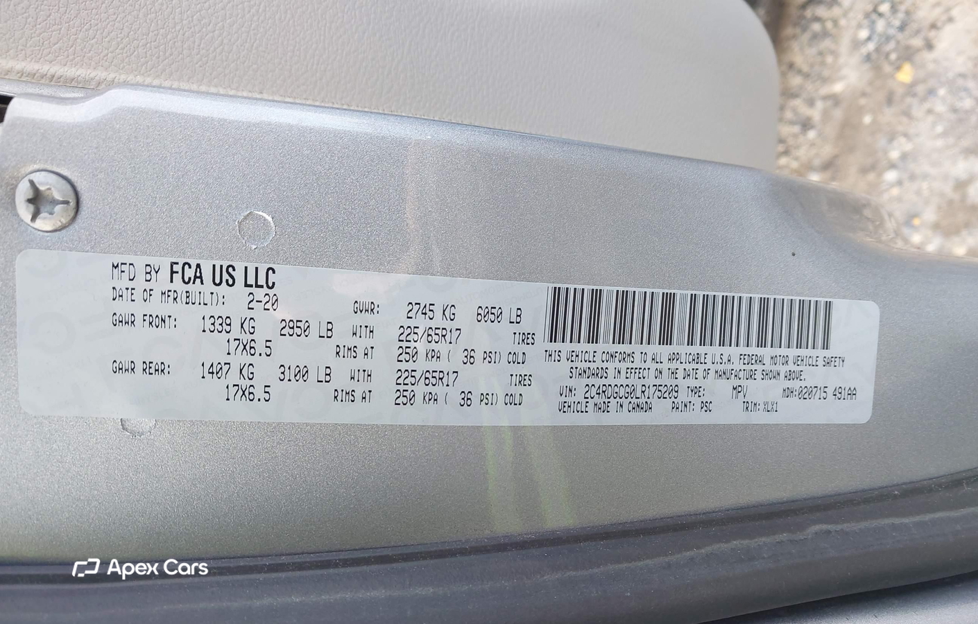 Dodge Caravan 2020