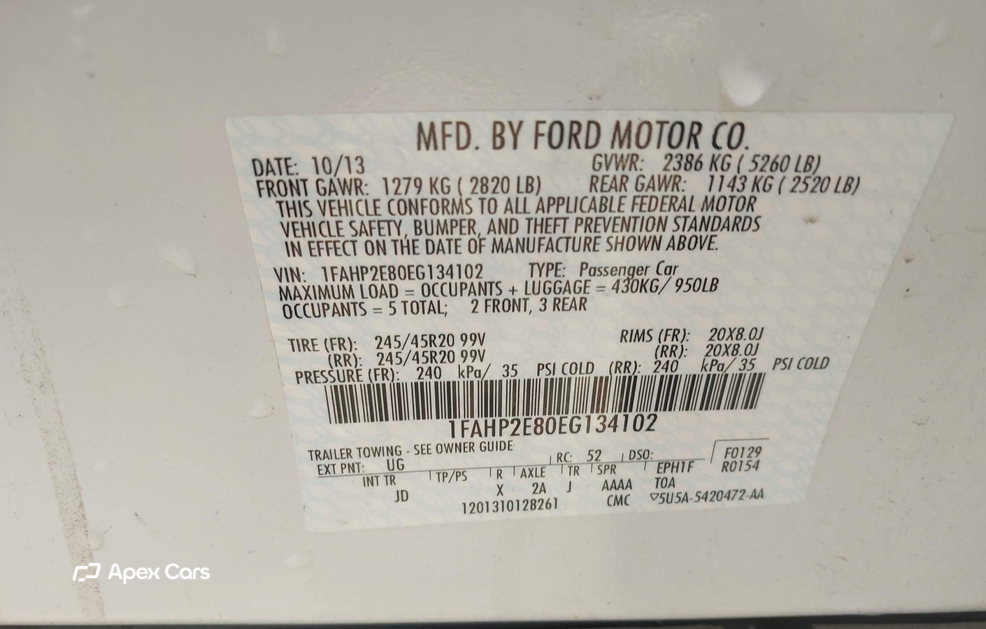 Ford Taurus 2014