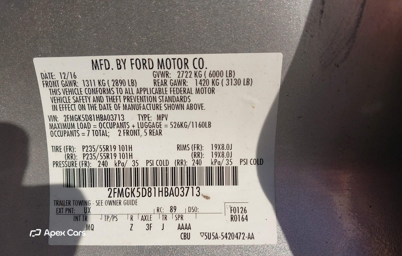 Ford Flex 2017