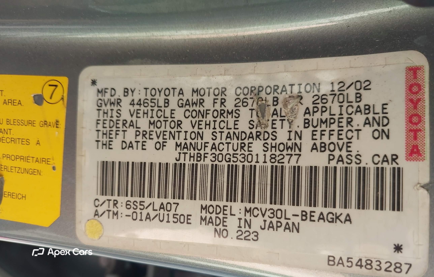 Lexus ES 2003