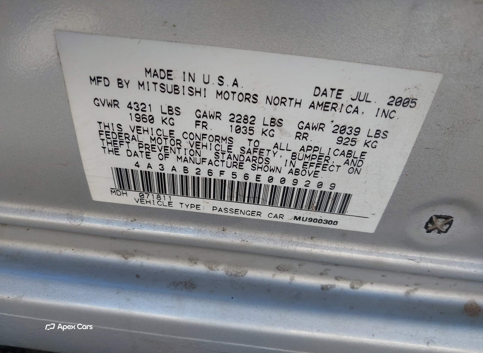 Mitsubishi Galant 2006