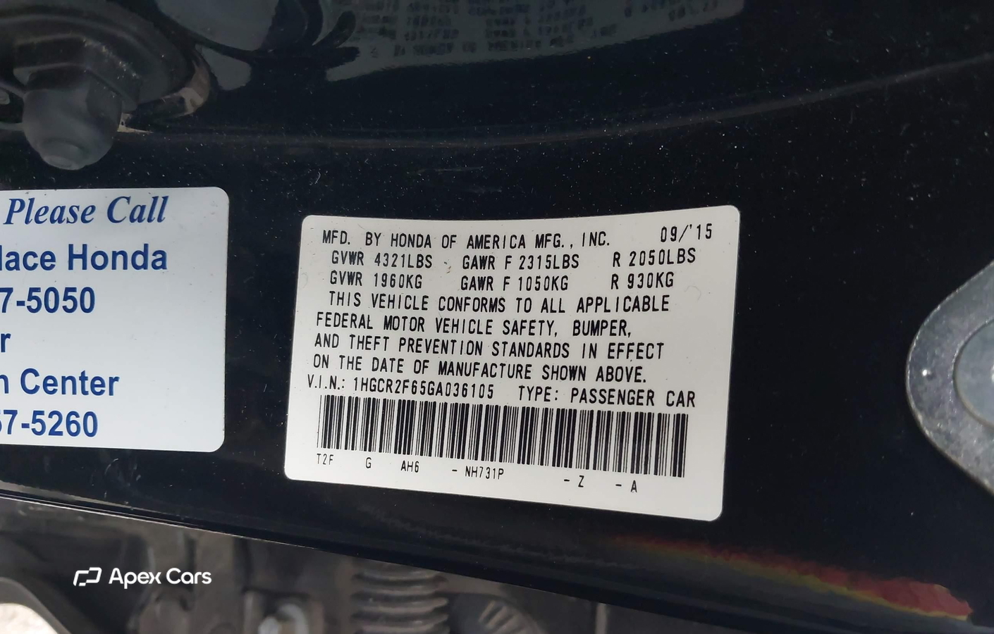 Honda Accord 2016