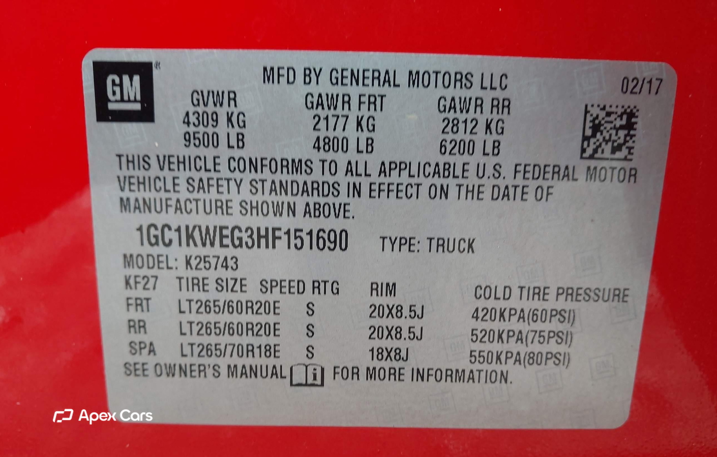 Chevrolet Silverado 2017