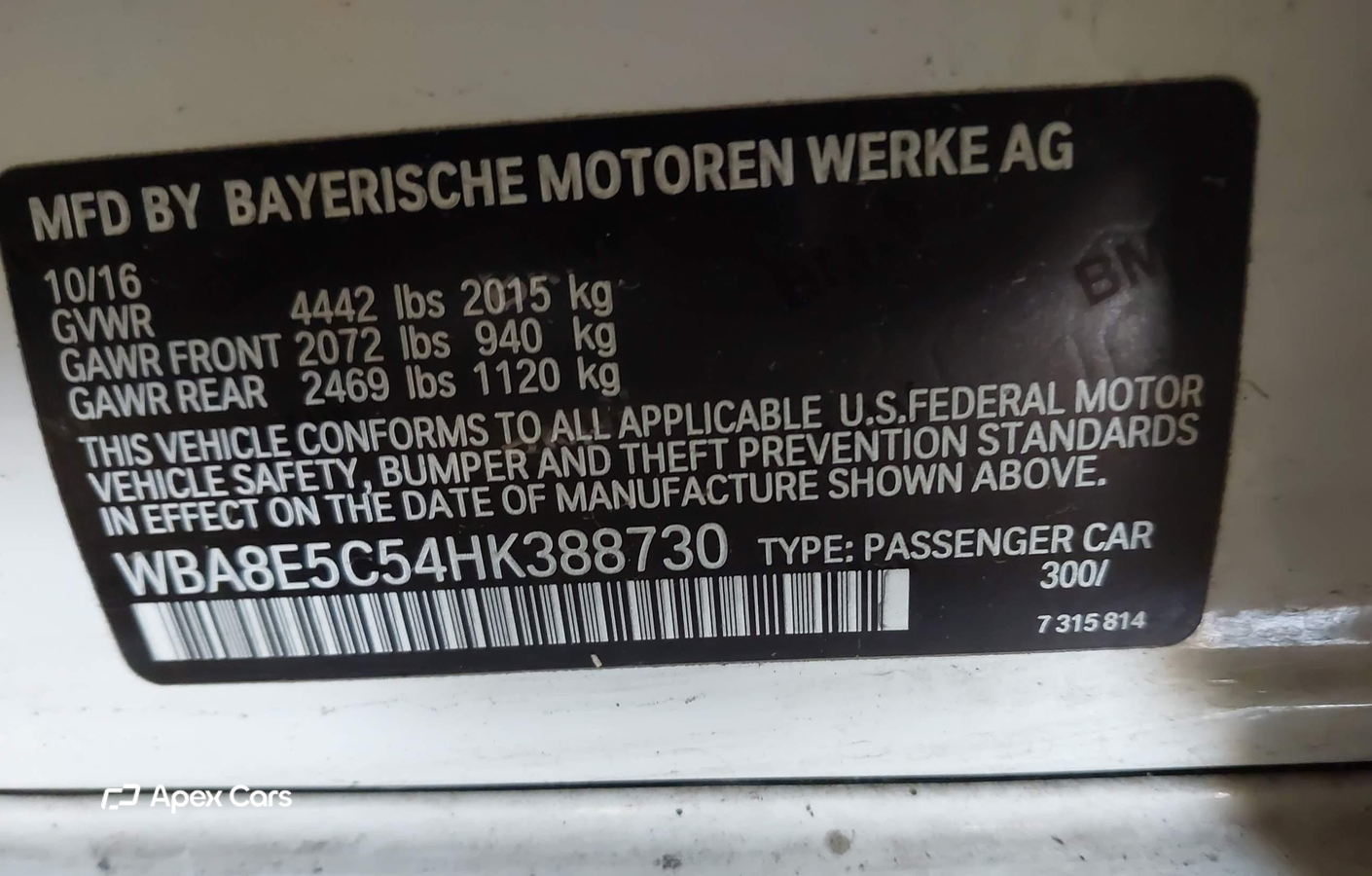 BMW Series 3 2017