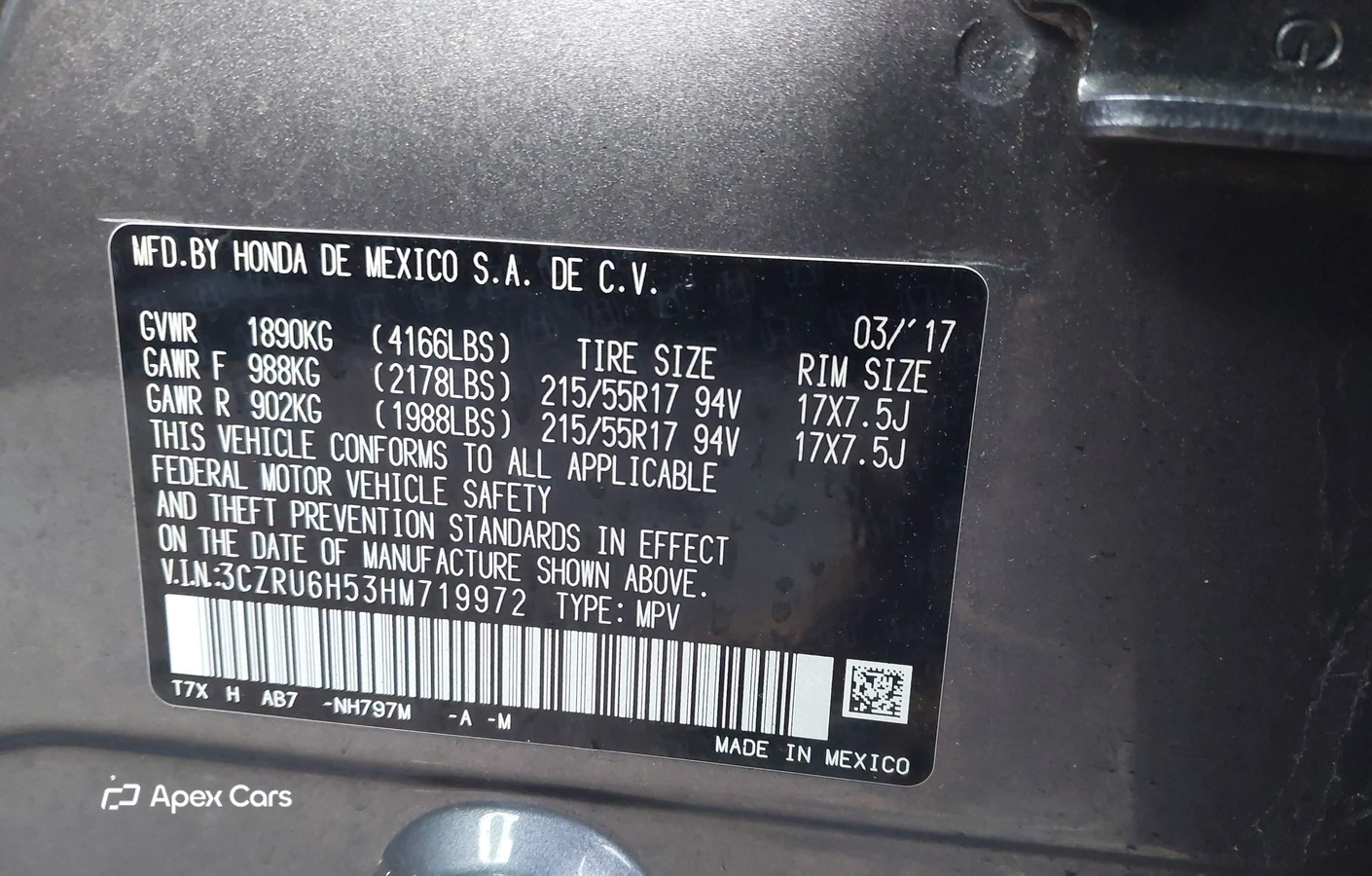 Honda HR-V 2017