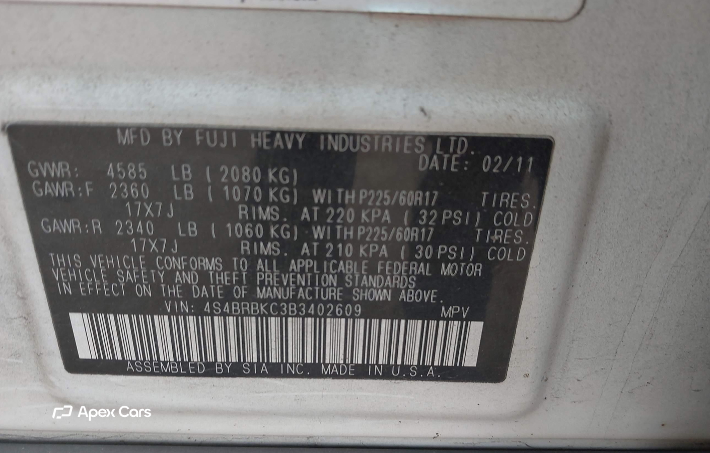 Subaru Outback 2011