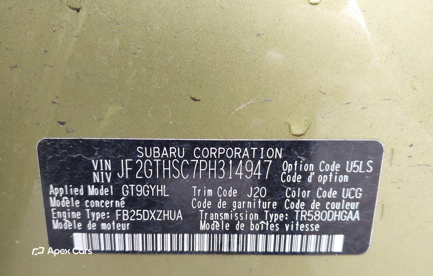 Subaru XV 2023