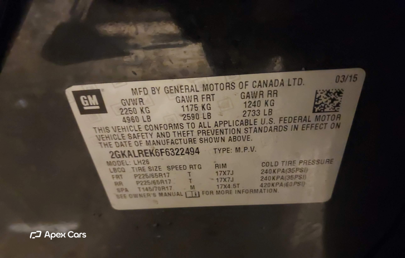 GMC Terrain 2015
