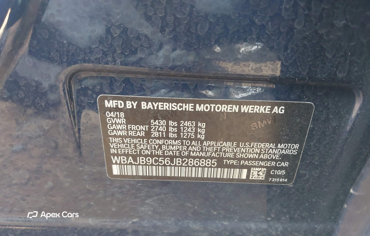 BMW Series 5 2018