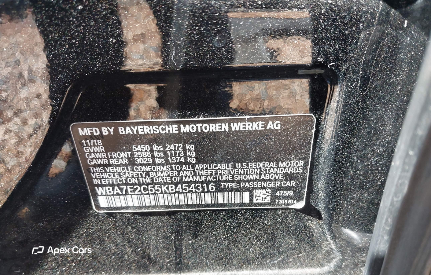 BMW Series 7 2019