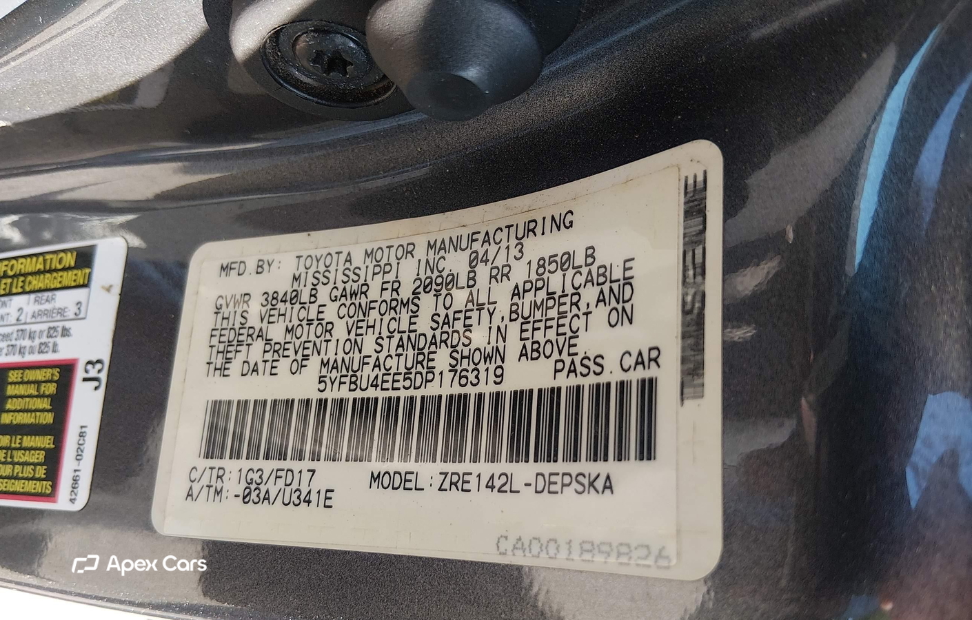 Toyota Corolla 2013
