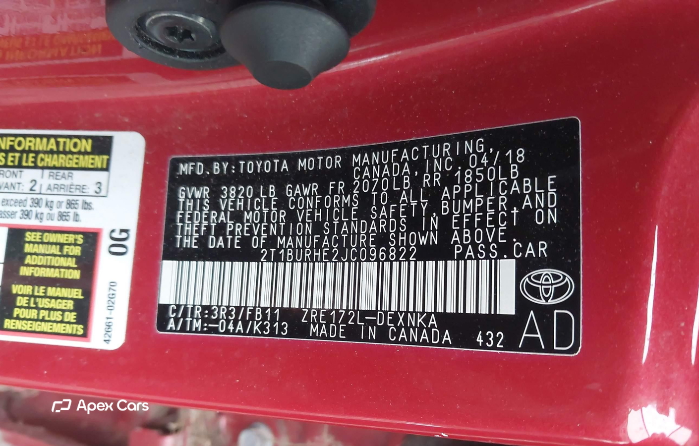 Toyota Corolla 2018