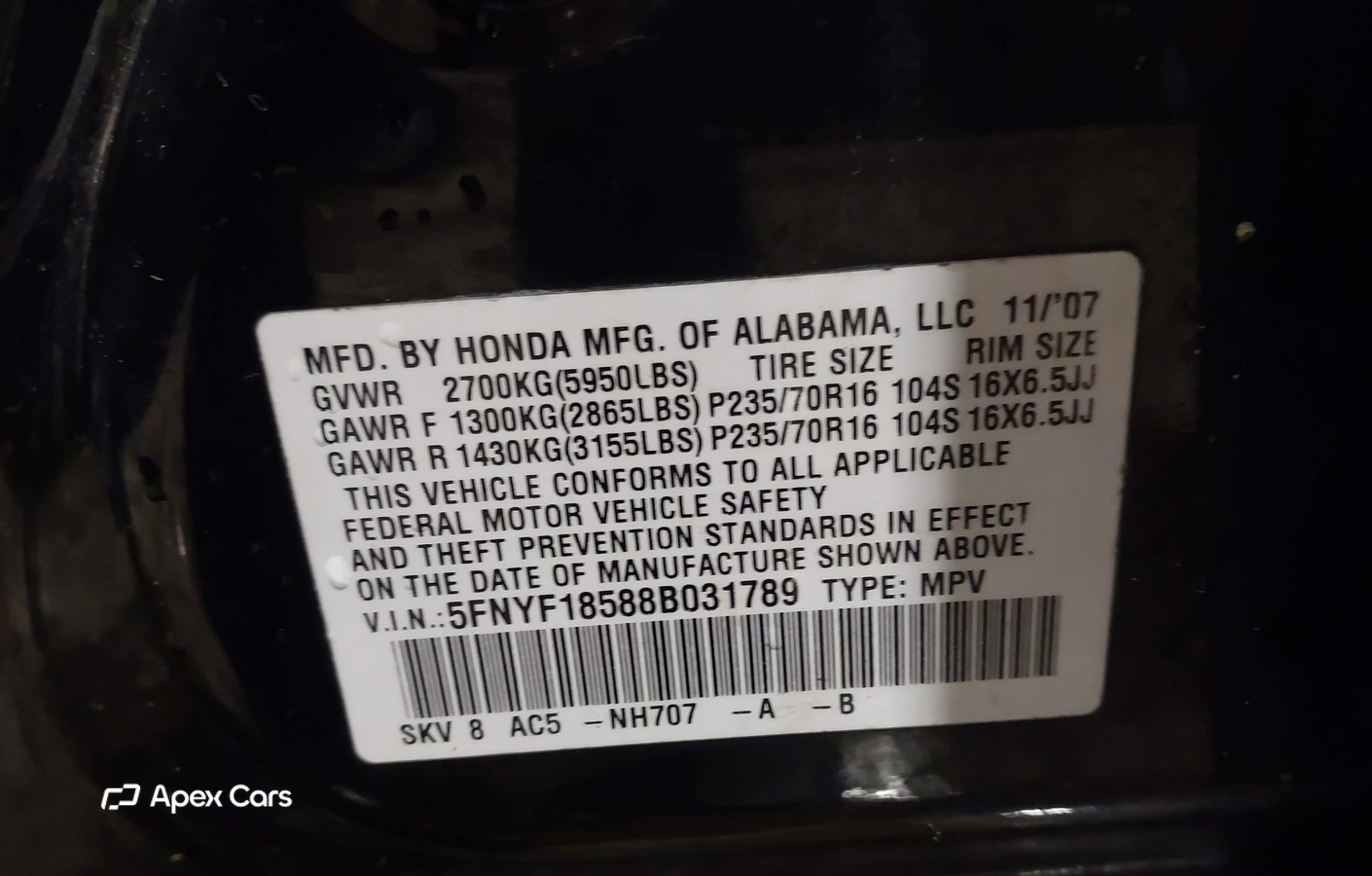 Honda Pilot 2008