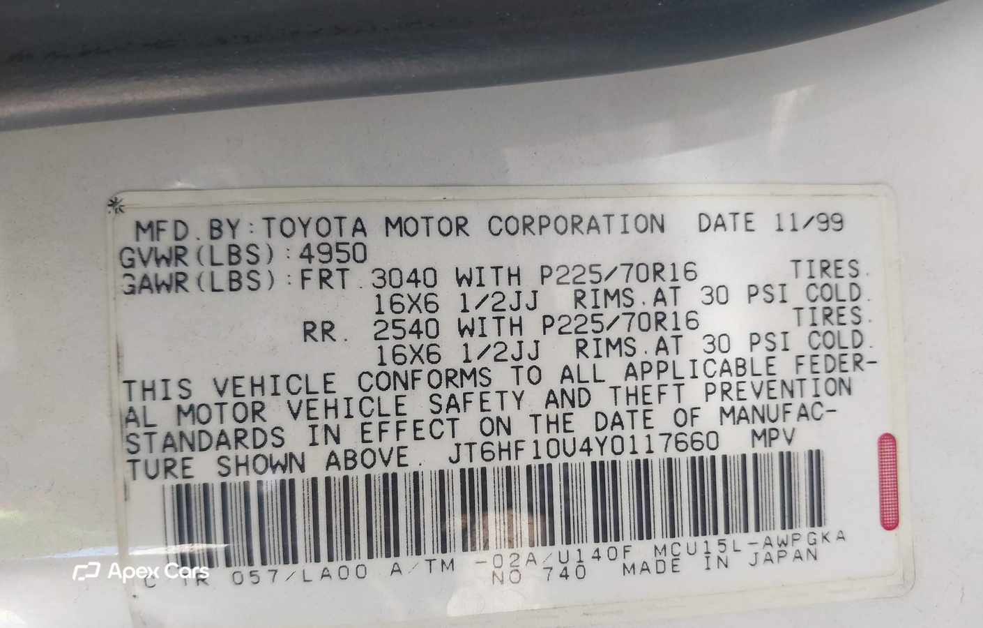 Lexus RX 2000