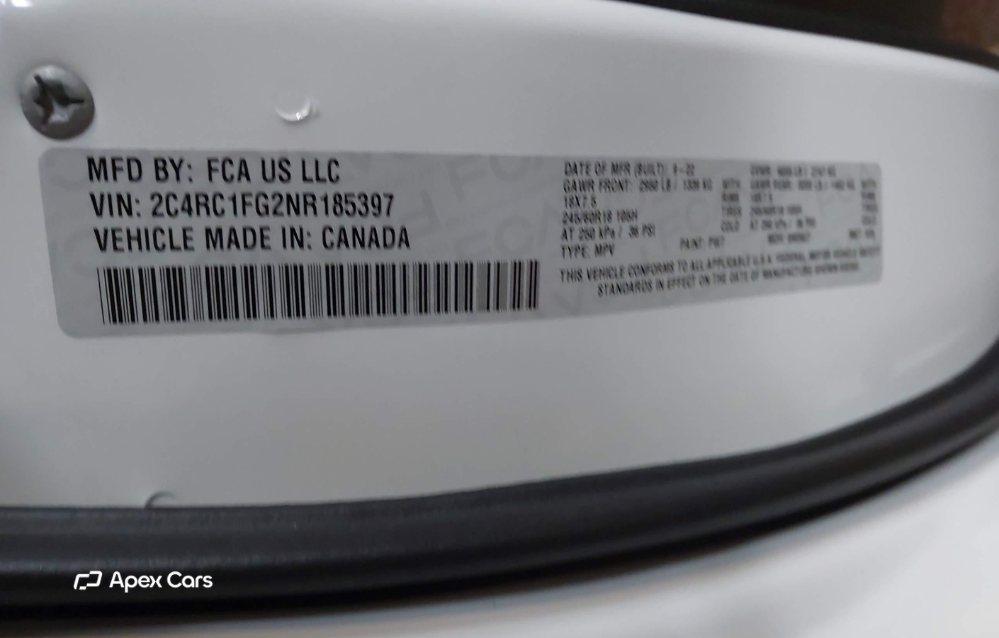 Chrysler Pacifica 2022