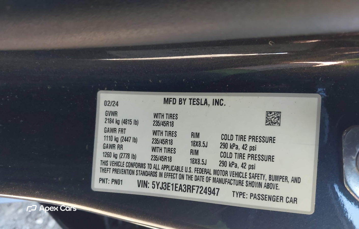 Tesla Model 3 2024