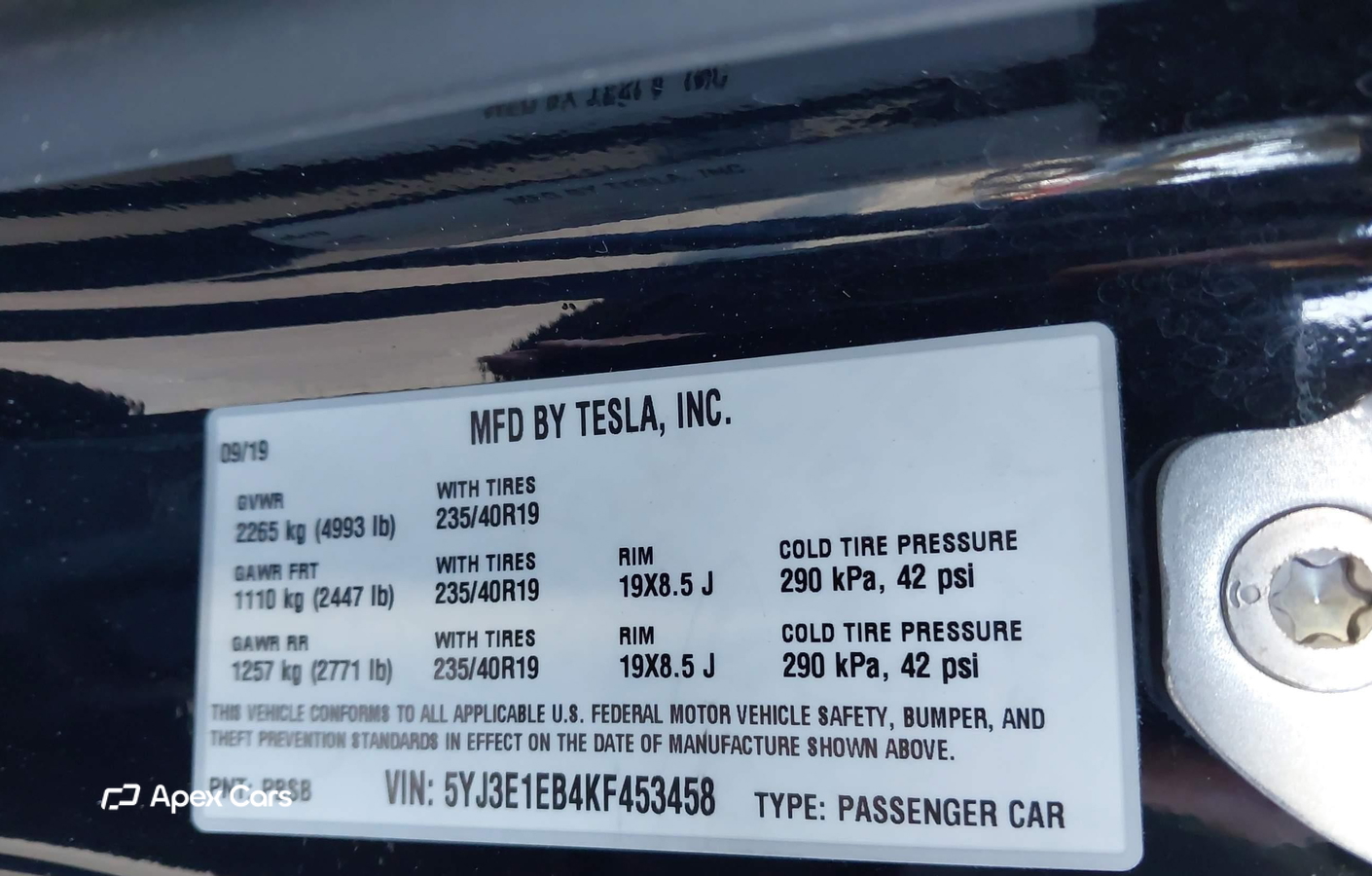 Tesla Model 3 2019